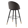 Bar Stool Cooper Roche Dark Grey Velvet Set of 2