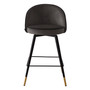 Counter Stool Cooper Roche Dark Grey Velvet Set of 2