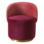 Low Dining Chair Greer Savona Bordeaux Velvet