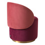 Low Dining Chair Greer Savona Bordeaux Velvet