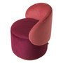 Low Dining Chair Greer Savona Bordeaux Velvet