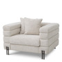 Chair York Seashell Off-White Bronze Finish