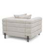 Chair York Seashell Off-White Bronze Finish