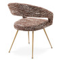Dining Chair Bravo Bouclé Sonata Red