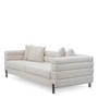 Sofa York Seashell Off-White Bronze Finish