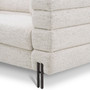 Sofa York Seashell Off-White Bronze Finish