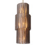 Chandelier Imperial Brushed Brass Finish/Smoke Glass