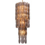 Chandelier Sahure L Brushed Brass Finish