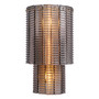 Wall Lamp Imperial Brushed Brass Finish/Smoke Glass