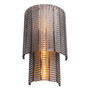 Wall Lamp Imperial Brushed Brass Finish/Smoke Glass