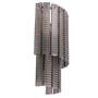 Wall Lamp Imperial Brushed Brass Finish/Smoke Glass