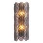 Wall Lamp Sahure Brushed Brass Finish/Smoke Glass