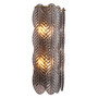 Wall Lamp Sahure Brushed Brass Finish/Smoke Glass