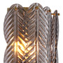 Wall Lamp Sahure Brushed Brass Finish/Smoke Glass