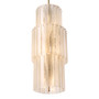 Chandelier Imperial Brushed Brass Finish/Clear Glass