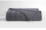 Herringbone Blanket  White/Navy King