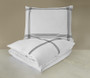 Madison Duvet Set Queen with Black Embroidery 2 Standard Shams