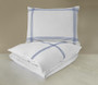 Madison Duvet Set with Blue Embroidery 2 Standard Shams