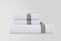 Madison Pillowcase Black Embroidery Pair Standard