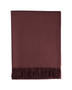 Alpaca Throw with Fringe Burgundy
