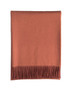Alpaca Throw with Fringe Paprika