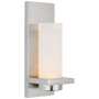 Cornado 12" Indoor/Outdoor Hurricane Sconce in Museum Nickel with Etched Crystal