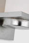 Cornado 18" Indoor/Outdoor Hurricane Sconce in Museum Nickel with Etched Crystal