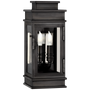 Linear Mini Wall Lantern in Bronze with Clear Glass