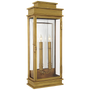 Linear Lantern Tall in Antique-Burnished Brass
