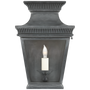 Elsinore Small 3/4 Wall Lantern in Weathered Zinc with Clear Glass