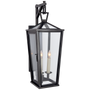 Darlana Small Tall Bracketed Wall Lantern in Bronze