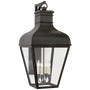 Fremont Medium Bracketed Wall Lantern in French Rust with Clear Glass