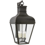 Fremont Grande Bracketed Wall Lantern in French Rust with Clear Glass