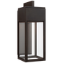 Irvine Medium Bracketed Wall Lantern in Bronze with Clear Glass