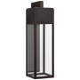 Irvine Grande Bracketed Wall Lantern in Bronze with Clear Glass