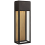 Irvine Large 3/4 Wall Lantern in Bronze with Clear Glass