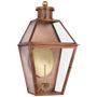 Stratford Medium 3/4 Gas Wall Lantern in Soft Copper with Clear Glass