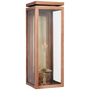 Fresno Medium 3/4 Gas Wall Lantern in Soft Copper with Clear Glass