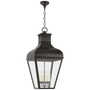 Fremont Grande Hanging Lantern in French Rust with Clear Glass