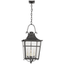 Carrington Small Lantern in French Rust with Clear Glass