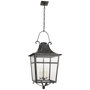 Carrington Large Lantern in French Rust with Clear Glass