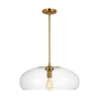 Largo Extra Large Pendant, Burnished Brass