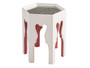 Bilbao Hexagonal End Table With Coral Accents