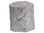 Trunk Segment Spot Table - Silver Leaf