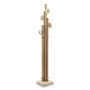 Coatrack Amadora Vintage Brass Finish Travertine