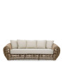 Outdoor Sofa Siderno Viola Sand Faux Rattan