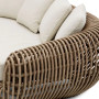 Outdoor Sofa Siderno Viola Sand Faux Rattan