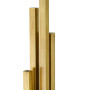 Floor Lamp Destino Vintage Brass Finish Incl Shade