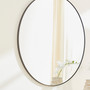 36" Round Mirror - Black