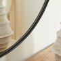 42" Round Mirror - Black